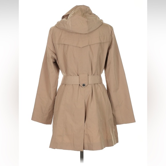 London Fog Hooded Trench Coat size medium - Picture 3 of 4